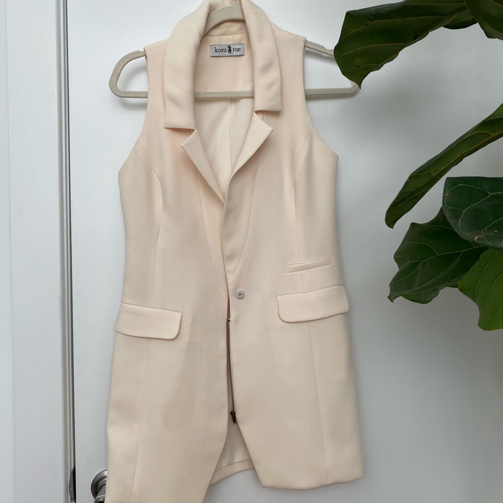 Sleeveless blazer dress